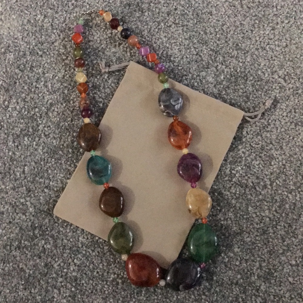 Multi Color Stone looking necklace!